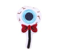 Jouets d'Halloween pour chats - Chaton interactif en peluche douce | Petit design léger avec motif tête de mort oculaire, jouets d'exercice amusants pour l'intérieur de toutes les races encourageant