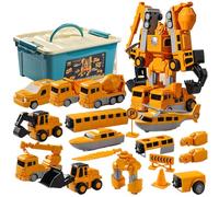 Jouets d'ingénierie magnétique, Ensemble de Voitures assemblées de 35 pièces pour Enfants âgés 2 Ans et Plus, Jouets éducatifs Construction tiges