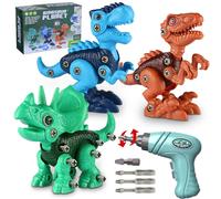Jouets dinosaures à démonter, jouets de Construction avec perceuse électrique, Kit de jeu d'ingénierie, jouets d'apprentissage éducatifs