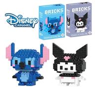 Jouets Disney LiLo Stitch, blocs de construction Sanrio Kuromi lega, modèle de personnage de dessin animé, jouet pour enfants, cadeau SLou