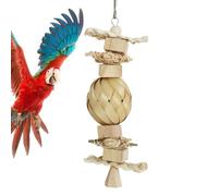 Jouets d'oiseaux en bois, jouets d'oiseaux pour perroquets | Perroquets résistants à la morsure jouets mâchés,Fournitures drôles pour animaux de compagnie, blocs de divertissement pour