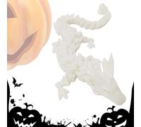 Jouets Dragon Dragon Imprimé en Dragon Articulé | Décoration de Noël et d'halloween avec Mobilité Conjointe de 11,8 Pouces, Dragon Imprimé sur pour Le