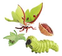 Jouets du cycle de croissance des animaux - Kit de figurines d'apprentissage de l'évolution des insectes, ensemble de modèles éducatifs | PP détaillé peint aide scientifique papillon papillon grenouil