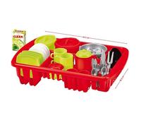 Jouets Ecoiffier - 1209 - Grand Egouttoir Garni - Jeu d'Imitation - 42 Accessoires Inclus - Dès 18 Mois - Fabriqué en France