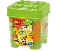 Jouets Ecoiffier - 1445 - Coffre Jungle 70 pièces - Abrick - Jeu de Construction pour Enfant - Dès 18 Mois - Fabriqué en France