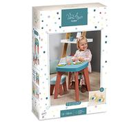 Jouets Ecoiffier - 1687 - Table à Dîner avec accessoires et tabourets - Jeu d'imitation - De 12 à 36 mois - Fabriqué en France, enfant