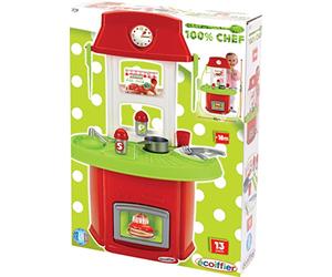 Jouets Ecoiffier - 1709 - Cuisine Coquillette - Cuisine pour enfants avec accessoires - 13 pièces - De 18 mois à 5 ans - Fabriquée en France