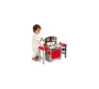 Jouets Ecoiffier - 1735 - Cuisine Modulable - Table + 2 Tabourets + Accessoires - Jeu d'imitation - Dès 18 Mois - Fabriqué en France