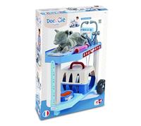 Jouets Ecoiffier - 1918 - Ensemble Vétérinaire Chat - Clinique Roulante + 9 Accessoires + Chat en Peluche - Jeu d'Imitation - Dès 18 Mois - Fabriqué en France