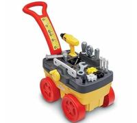 Jouets Ecoiffier - 2419 - Chariot mécanique pour transporter tous ses outils - Mecanics - 19 pièces - Jeu de bricolage - Jeu d'imitation - Dès 18 mois - Fabriqué en France