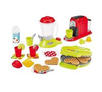 Jouets Ecoiffier - 2524 - Coffret Petit électroménager Complet : blender, machine à café, gaufrier, accessoires - Jeu d'imitation- Dès 18 Mois - Fabriqué en France