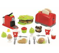 Jouets Ecoiffier - 2647 - Coffret toaster grand modèle + petit déjeuner pour enfants - Jeu d'imitation - 33 pièces - Dès 18 mois - Fabriqué en France