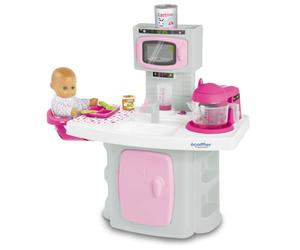 Jouets Ecoiffier - 2899 - La Cuisine de Bébé - Jeu d'imitation - Donner à Manger à bébé - A partir de 18 Mois - Fabriqué en France
