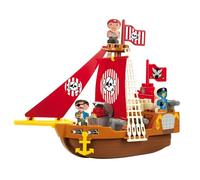 Jouets Ecoiffier - 3023 - Bateau pirate Abrick - Jeu de construction pour enfants - Dès 18 mois - Fabriqué en France