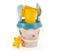Jouets Ecoiffier - 307 - Seau garni décor Pacifique 17 cm - Jeux de plage - Jeux de plein air - Jeu enfant - Dès 18 mois - Origine France Garantie