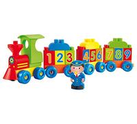 Jouets Ecoiffier - 3349 - Loco des Chiffres et des Lettres - Abrick - Jeu de Construction pour Enfants - Dès 18 Mois - Fabriqué en France
