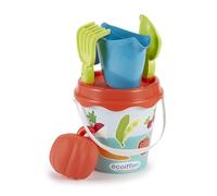 Jouets Ecoiffier - 4282 - Seau garni décor Potager 17 cm - Jeu de plage pour enfants - Dès 18 mois - Fabriqué en France