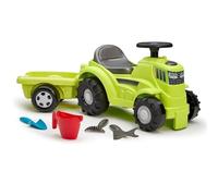 Jouets Ecoiffier - 4359 - Porteur Tracteur avec remorque 85 cm et Accessoires - Jeu Pein air - De 12 à 36 Mois - Fabriqué en France