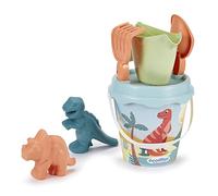 Jouets Ecoiffier - 462 - Seau Garni décor Dino - Seau 17 cm 2 moules à Sable - Jeu de Plage pour Enfants - Dès 18 Mois - Origine France Garantie