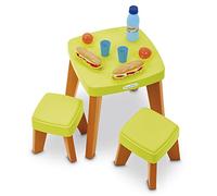 Jouets Ecoiffier - 4620 - Table Pic Nic + 2 Tabourets avec Accessoires - Jeu de Plein Air Pour Enfants - 12-36 Mois - Fabriqué en France