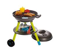 Jouets Ecoiffier - 4668 - Barbecue Charbon + 16 Accessoires - Outillage de Jardin pour Enfants - Jeu de Plein Air Pour Enfants - Jeu d'imitation - Dès 18 Mois - Fabriqué en France