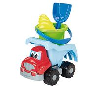 Jouets Ecoiffier - 502 - Camion Benne Plage Garni - Avec Set de jeux de sable - Jeu de plein air - Dès 18 mois - Fabriqué en France