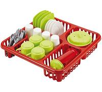 Jouets Ecoiffier - 908 - Égouttoir garni pour enfants 30 cm x 30 cm - 33 pièces - Jeu d'imitation - Dès 18 mois - Fabriqué en France, multicolore