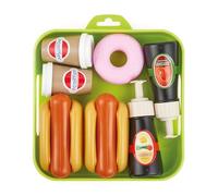Jouets Ecoiffier - 929 - Plateau Hot Dog - Imitations d'Aliments pour Enfants - Dès 18 Mois - Fabriqué en France