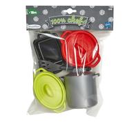 Jouets Ecoiffier - 990 - Sachet de marmites pour enfants 100 % Chef - 8 pièces - Jeu d'imitation - Dès 18 mois - Fabriqué en France
