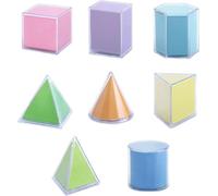 Jouets éducatifs 8 pièces formes géométriques 3D apprentissage, 8 PIÈCES | Manipulation facile, développement cognitif, coordination main-œil