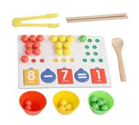 Jouets éducatifs à Compter pour Petits Jeux de manipulations mathématiques avec Perles et tiges, activités de jumelage et de comptage pour développer des compétences mathématiques précoces