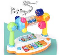 Jouets Éducatifs De La Petite Enfance Pour Bébés Et Jeunes Enfants, Apprentissage Du Piano, Illumination, Musique Légère, Pat Piano, Tambour