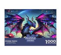 Jouets Éducatifs Défi Puzzle Dragon coloré Créature Mythique 38x26cm/1000pcs 1000 Pièces pour Adultes