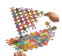 Jouets éducatifs en bois amusants en forme de grenouille, puzzle artistique, pour la reconnaissance, l'interaction parent-enfant, la classe préscolaire, la petite enfance, les voyages, la maison, la c