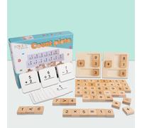 Jouets Éducatifs En Bois Montessori Pour Enfants, Jeu De Société En Bois, Avec Lettres Numériques, Alphabet De Comptage Multifonctionnel, Nouveauté