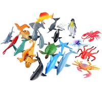 Jouets Éducatifs, Ensemble De Modèle Animal Marin 24pcs Jouet Simulation En Plastique Océan Animaux Mer Créatures Modèle Jouets Éducatifs