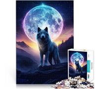 Jouets éducatifs et d'apprentissage Jeux familiaux Hurler à la Lune Puzzles 2000 pièces pour Adolescents 70x100cm Cadeau Amusant