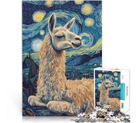 Jouets éducatifs Lama Nuit étoilée Puzzles pour Adultes de 2000 pièces 70x100cm Car C'est Un pour Toute la Famille Convient aux 14 Ans et Plus