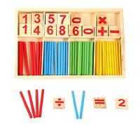 Jouets éducatifs Mathématiques en Bois Colorés pour Bébés D'âge Préscolaire, Blocs de Construction, Bâtons de Comptage pour L'apprentissage et Le Développement