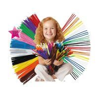 Jouets Éducatifs Montessori, Bâtons Chenille Pour Enfants, Puzzle Artisanal Coloré, Nettoyeur De Tuyaux, Jouets De Bricolage Faits À La Main, 100 Pièces/Ensemble