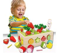 Jouets éducatifs Montessori - Jouets magnétiques à empiler et à trier - Convient aux enfants de 18 mois et plus - Ideal Toys