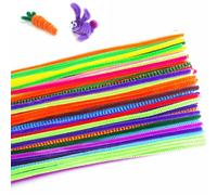 Jouets Éducatifs Montessori Matériaux Chenille Bricolage Pour Enfants, 100 Pièces/Ensemble, Bâtons De Nettoyage De Tuyaux Artisanat Puzzle Jouets Faits À La Main Couleur S2r7