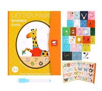 Jouets Éducatifs Montessori Pour Enfants, Clip De Livre En Bois, Jeu De Réflexion, Puzzle De Maths Magnétique, Jouet De Pensée Logique Pour Enfants