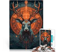 Jouets éducatifs Personnages de Contes de fées sur Les Cerfs Puzzles 1000 pièces pour Adolescents 38x52cm Cadeaux du Père Noël Secret pour Les Personnes de 14 Ans et Plus