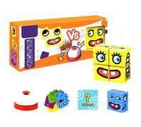 Jouets Éducatifs Pour Enfants, Blocs De Changement D'émotion, Expressions, Puzzle, Cube En Bois, Jeux De Table, Éducation Précoce, Montessori