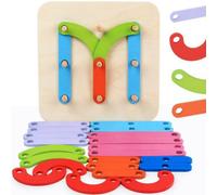Jouets Éducatifs Pour Enfants, Ensembles De Colonnes En Constante Évolution, Puzzles Alphanumériques, Blocs De Construction Cognitive