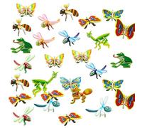 Jouets éducatifs, Puzzles 3D pour Enfants, 50 pièces sur Le thème des Animaux, Puzzle 3D éducatif Mignon, Bricolage Vibrant, Jouets de développement Pratiques pour Tout-Petits, Cadeaux d'anniversaire