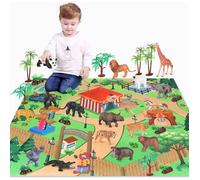 Jouets éducatifs - ZGEER - Jungle Wild Set - Plastique - Tapis de jeu - Multicolore
