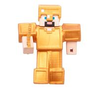 Jouets élastiques Goo Jitzu Minecraft remplis d'une Substance visqueuse Unique, Collectionne Les 3, Squelette, Creeper et Steve avec Armure en Or