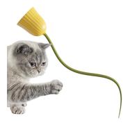 Jouets électriques pour chats - Boule rotative rechargeable USB pour enrichissement des chatons - Jouets automatiques en mouvement pour chats - Pour stimulation instintive exercice de l'ennui